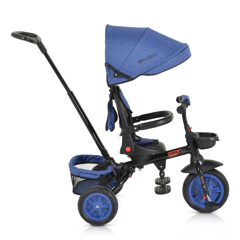 Παιδικό τρίκυκλο με αναδιπλούμενο τιμόνι της εταιρείας Byox.