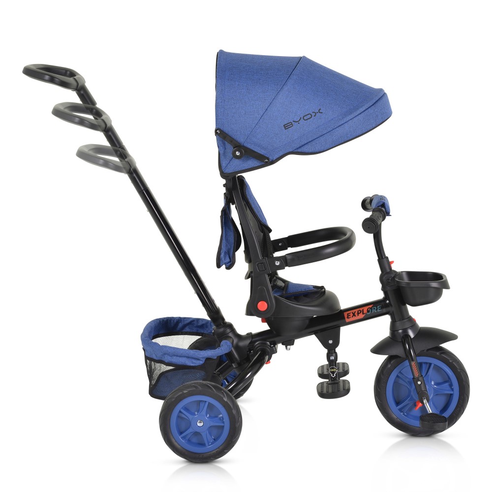 Παιδικό τρίκυκλο με αναδιπλούμενο τιμόνι της εταιρείας Byox.