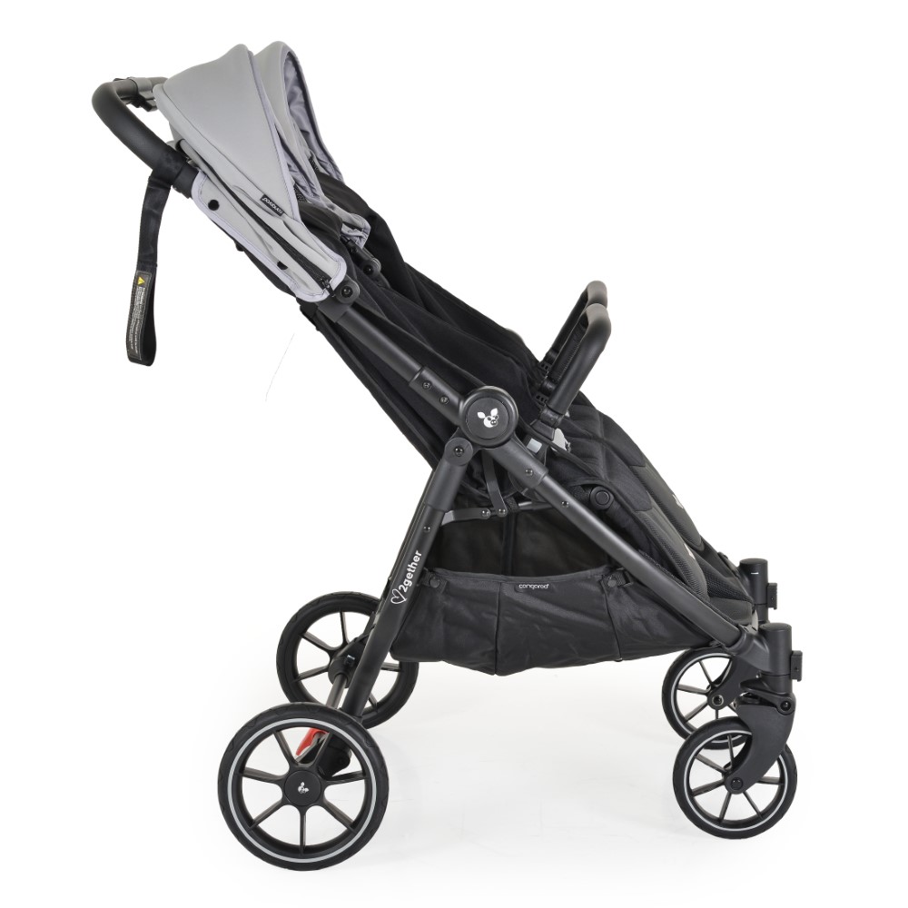 Καρότσι διδύμων της εταιρείας Kikka Boo με ισχυρό και ελαφρύ πλαίσιο αλουμινίου.