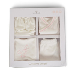 CANGAROO ΣΕΤ ΔΩΡΟΥ ΓΙΑ ΝΕΟΓΕΝΝΗΤΟ WELCOME MY LITTLE ANGEL PINK 3800146271343
