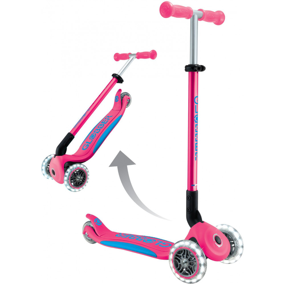 Globber Scooter Elite Lights V2 Fuchsia (439-610-3).