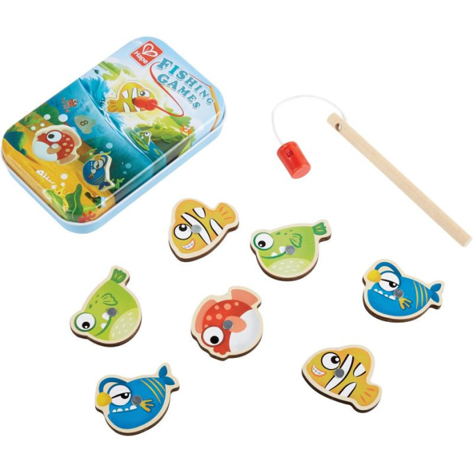 Η φωτογραφία δείχνει Hape Gone Fishin' (E0477A)- Μαγνητικό Ψάρεμα - 9 Τεμ.