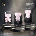 MONI ΚΑΘΙΣΜΑ ΑΥΤΟΚΙΝΗΤΟΥ i-SIZE 76-150CM SECURITY BABY PINK 3801005153299