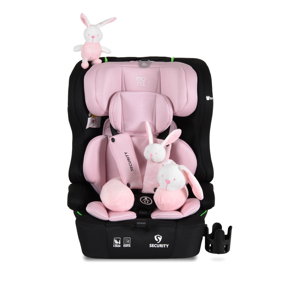 MONI ΚΑΘΙΣΜΑ ΑΥΤΟΚΙΝΗΤΟΥ i-SIZE 76-150CM SECURITY BABY PINK 3801005153299