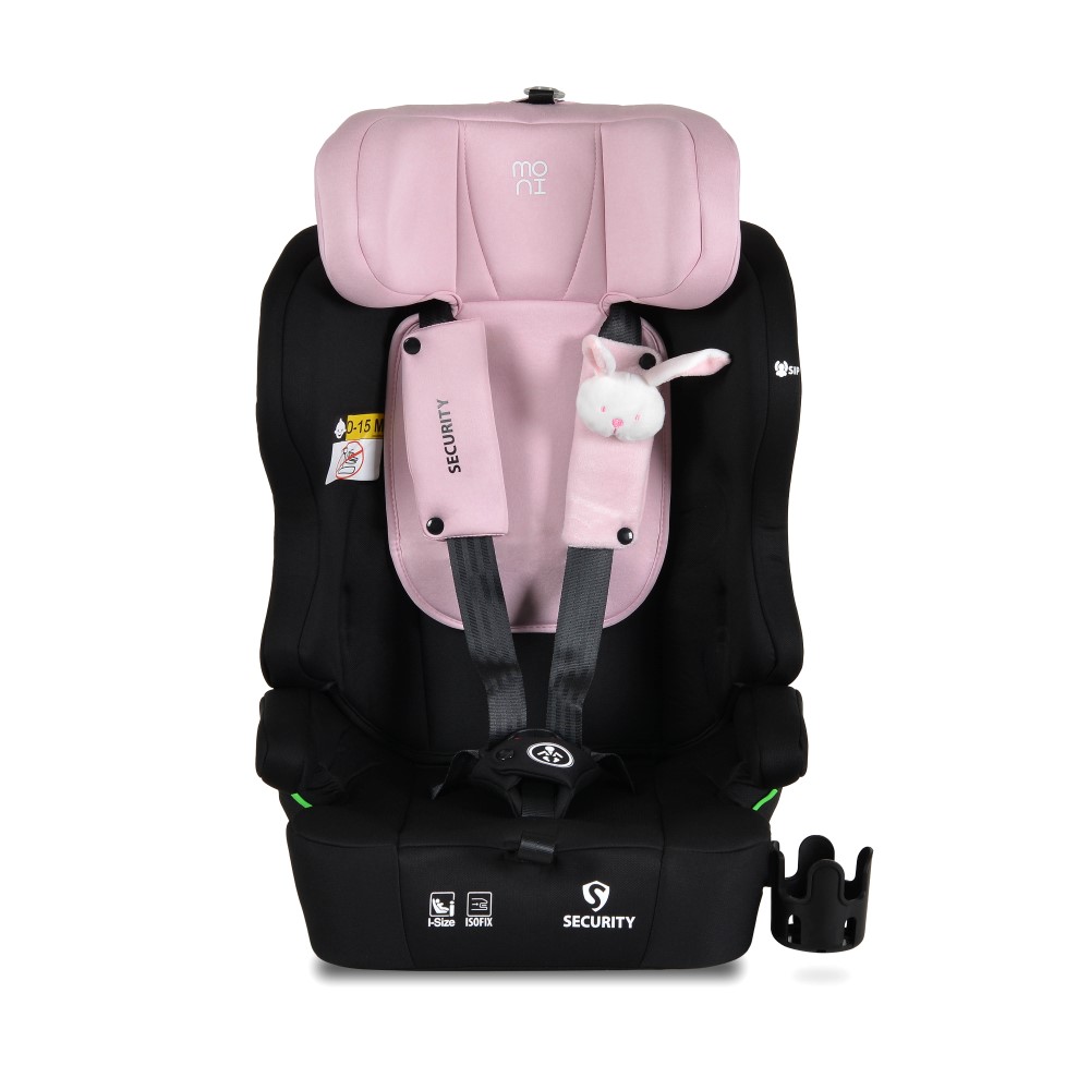 MONI ΚΑΘΙΣΜΑ ΑΥΤΟΚΙΝΗΤΟΥ i-SIZE 76-150CM SECURITY BABY PINK 3801005153299