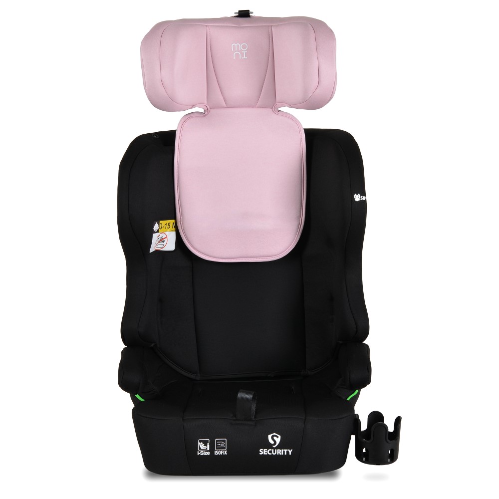 MONI ΚΑΘΙΣΜΑ ΑΥΤΟΚΙΝΗΤΟΥ i-SIZE 76-150CM SECURITY BABY PINK 3801005153299