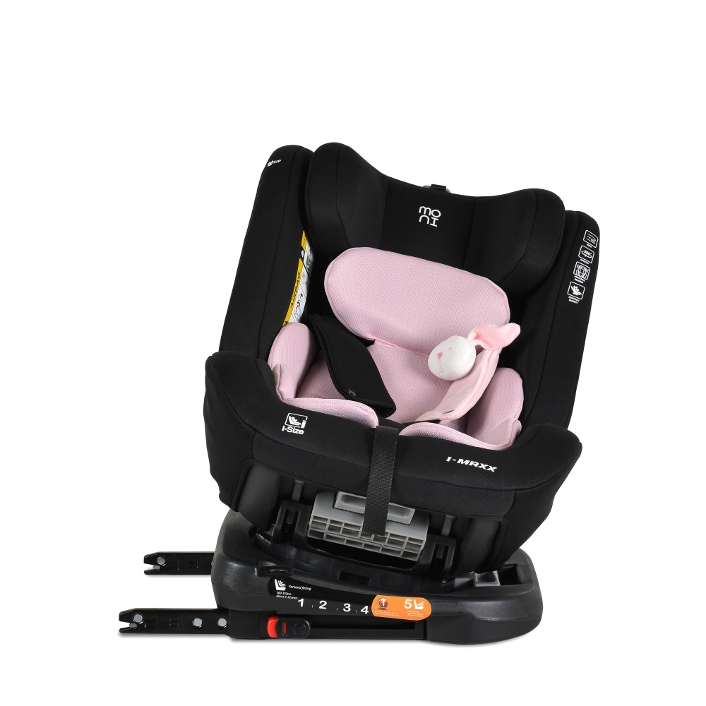 MONI ΚΑΘΙΣΜΑ ΑΥΤΟΚΙΝΗΤΟΥ ISOFIX i-SIZE 40-150CM i-MAXX BABY PINK 3801005153336