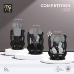Το Competition by Moni είναι ένα καινοτόμο κάθισμα αυτοκινήτου, σχεδιασμένο για να παρέχει το υψηλότερο επίπεδο προστασίας και άνεσης για το παιδί σας – από τους πρώτους κιόλας μήνες έως το τέλος της περιόδου χρήσης του.