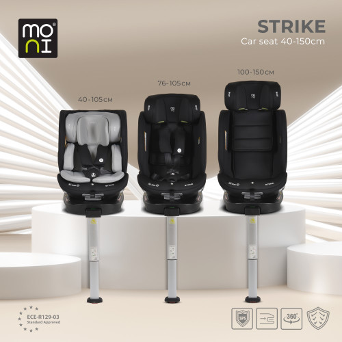 CANGAROO ΚΑΘΙΣΜΑ ΑΥΤΟΚΙΝΗΤΟΥ ISOFIX i-SIZE 40-150CM STRIKE DARK GREY 3801005153480