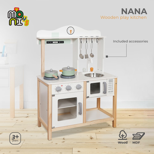 MONI TOYS ΞΥΛΙΝΗ ΚΟΥΖΙΝΑ NANA 3801005602391