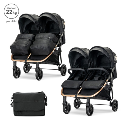LORELLI ΚΑΡΟΤΣΙ ΔΙΔΥΜΩΝ DUO BLACK 10021542501