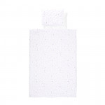 Η φωτογραφία δείχνει Βρεφικό σετ 4 τεμαχιών της εταιρείας Lorelli κατασκευασμένο από 100% υποαλλεργικά και βαμβακερά υφάσματαΠεριλαμβάνει:Πάπλωμα: 97x140cm (Εξωτερικά: 100% βαμβάκι γέμιση: Polyester)Μαξιλάρι: 32x40cm&nbsp;Μαξιλαροθήκη: 35x43cm (100% Βαμβάκι)Σεντόνι: 100x150cm (100% Βαμβάκι)