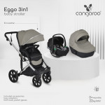CANGAROO EGGO STROLLER 3 ΣΕ 1 PIGEON GREY 3801005100101