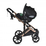 CANGAROO EGGO STROLLER 3 ΣΕ 1 CAVIAR BLACK 3801005100095