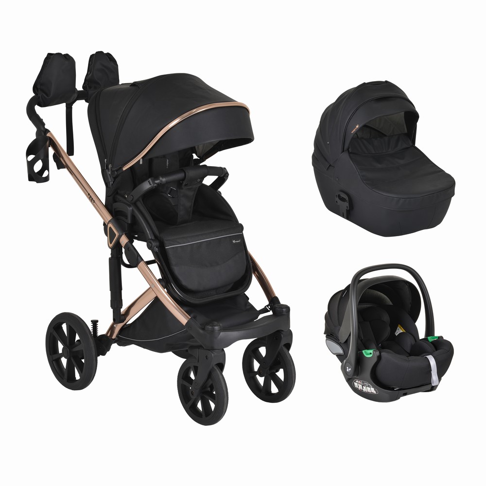 CANGAROO EGGO STROLLER 3 ΣΕ 1 CAVIAR BLACK 3801005100095
