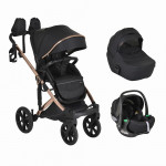 CANGAROO EGGO STROLLER 3 ΣΕ 1 CAVIAR BLACK 3801005100095
