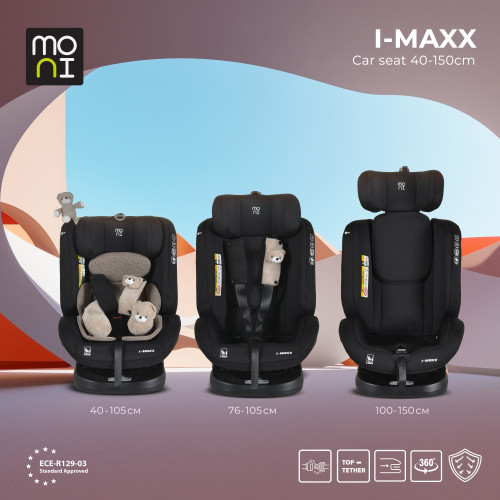 MONI ΚΑΘΙΣΜΑ ΑΥΤΟΚΙΝΗΤΟΥ ISOFIX i-SIZE 40-150CM i-MAXX COOL BEIGE 3801005153343