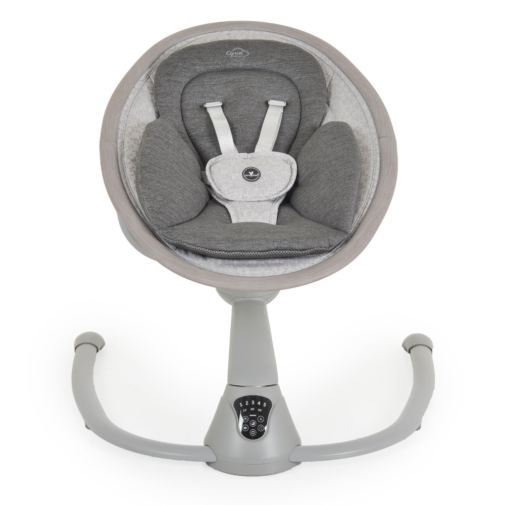 Η φωτογραφία δείχνει Είναι ένα έξυπνο ηλεκτρικό ριλάξ που θα προσφέρει χαλάρωση στο παιδάκι σας.