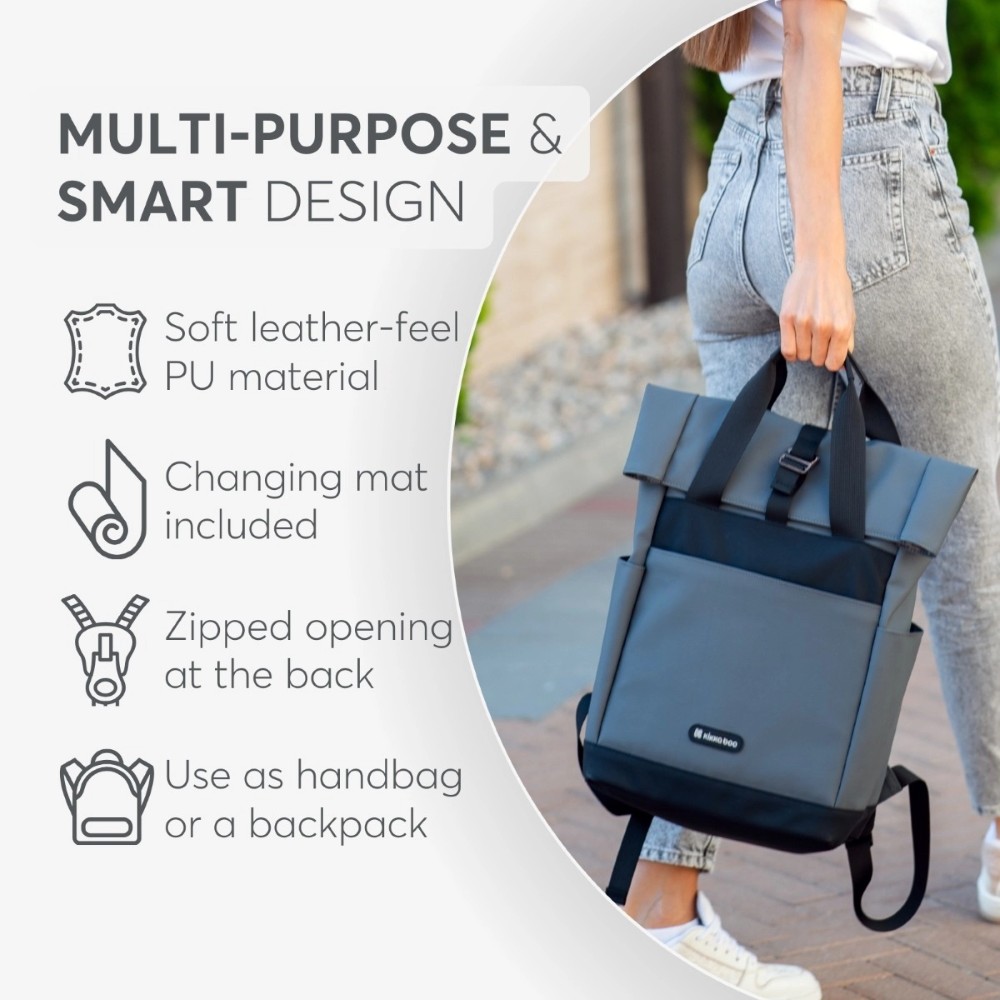 KIKKA BOO ΤΣΑΝΤΑ ΜΑΜΑΣ CERISE BLACK.