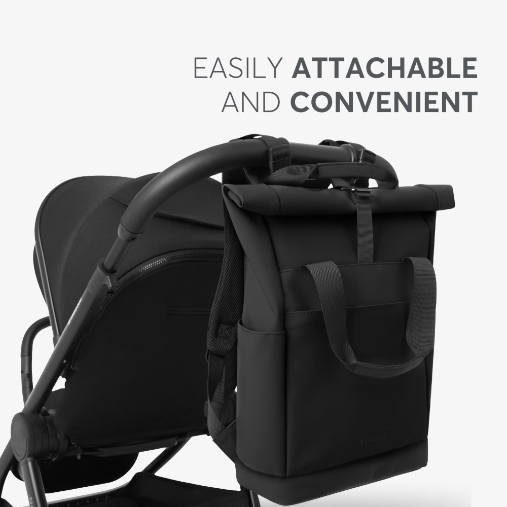 KIKKA BOO ΤΣΑΝΤΑ ΜΑΜΑΣ CERISE BLACK.