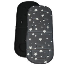 ΚΑΛΥΜΜΑ ΚΑΡΟΤΣΙΟΥ BEBE STARS STARS DARK GREY 208-187