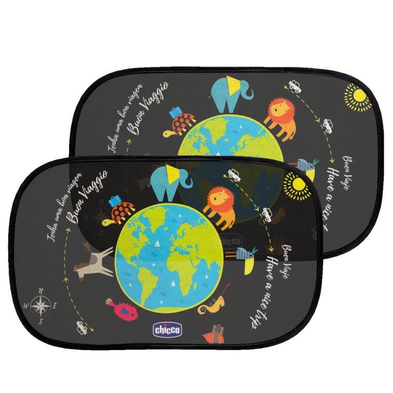 Η φωτογραφία δείχνει 0m+Ηλιοπροστασία για προστασία του παιδιού από τον ήλιο κατά τη διάρκεια των ταξιδιών αλλά και μικρών μετακινήσεων με το αυτοκίνητο.