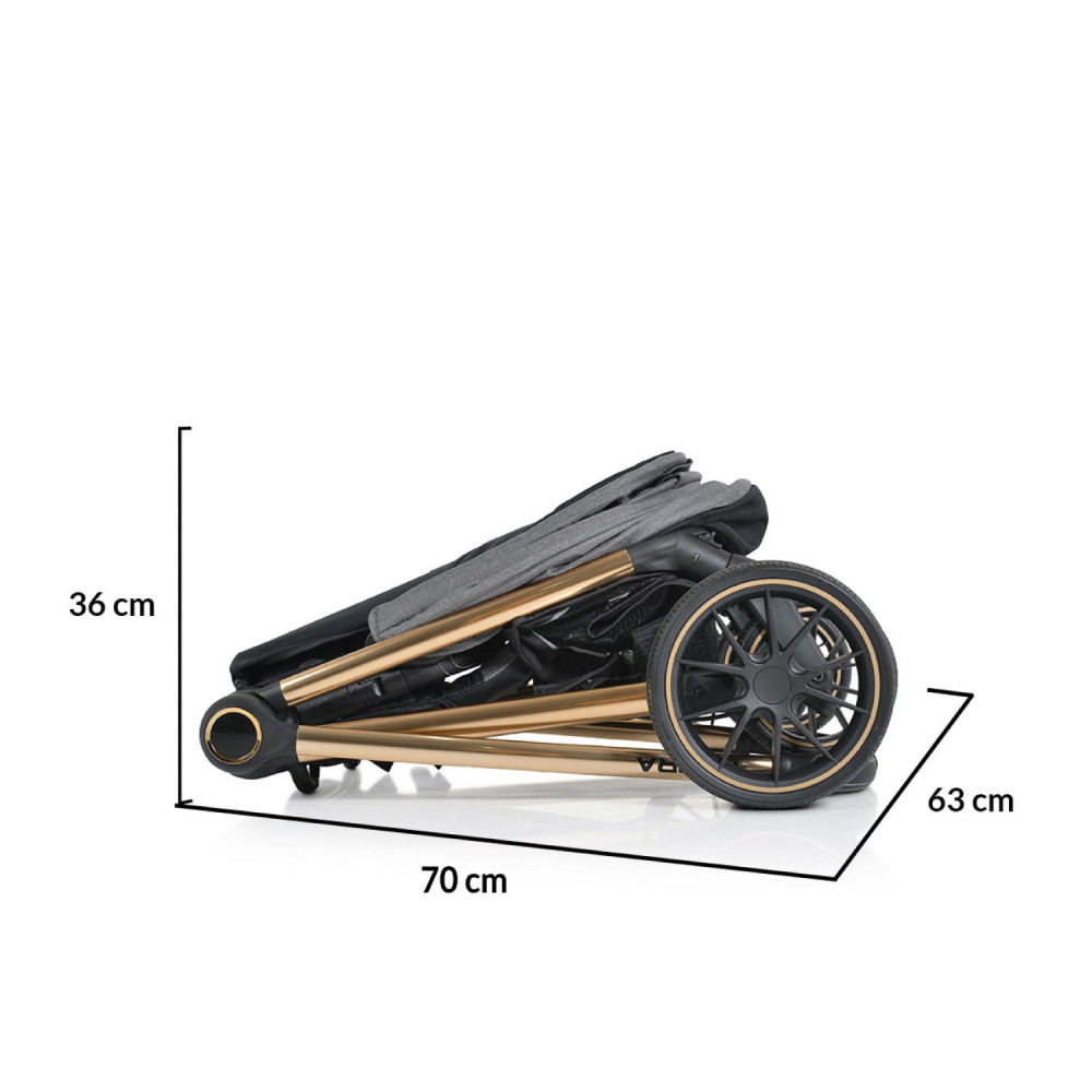 Η φωτογραφία δείχνει CANGAROO ΠΟΛΥΚΑΡΟΤΣΙ ΑΝΤΙΣΤΡΕΨΙΜΟ 2 ΣΕ 1 HYDRA GREY.