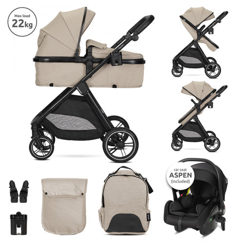 LORELLI ΠΟΛΥΚΑΡΟΤΣΙ ΜΕΤΑΤΡΕΠΟΜΕΝΟ 3 ΣΕ 1 ASPEN CAPPUCCINO 10022022521