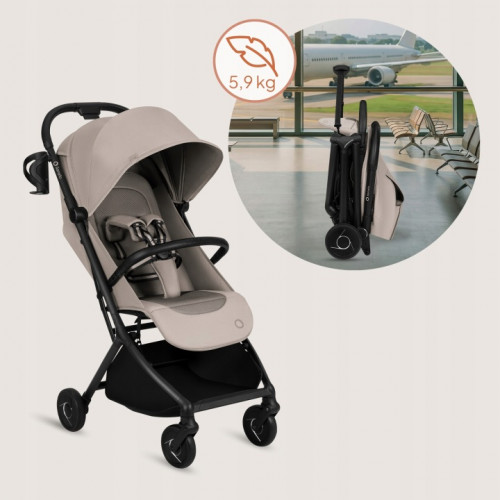 Lionelo Sia Καρότσι Ταξιδίου έως 22kg Biege Sand 5903771726337