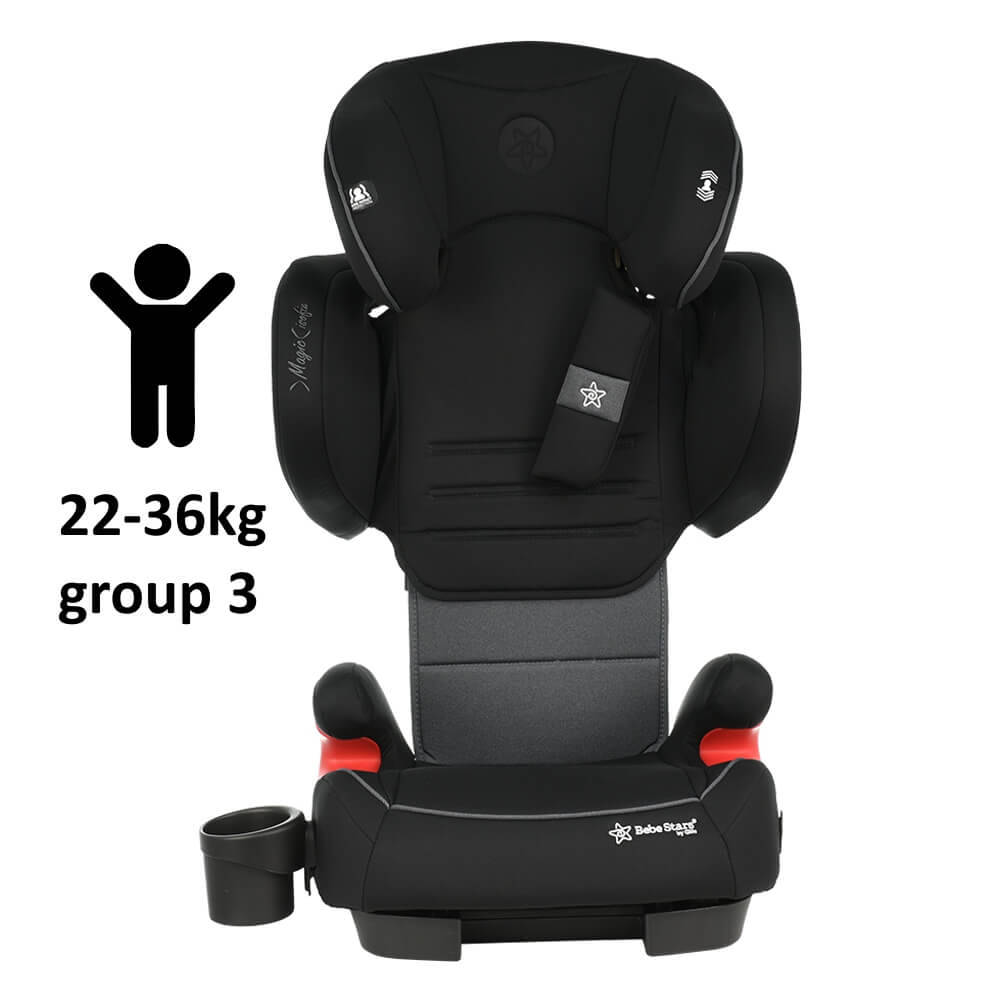 Το Magic isofix είναι τo νέο παιδικό κάθισμα αυτοκινήτου της Bebe Stars που μπορεί να χρησιμοποιηθεί για παιδιά με βάρος 15-36kg, διαθέτοντας επαρκή χώρο και προσφέροντας άνεση και ασφάλεια για το παιδί σας.