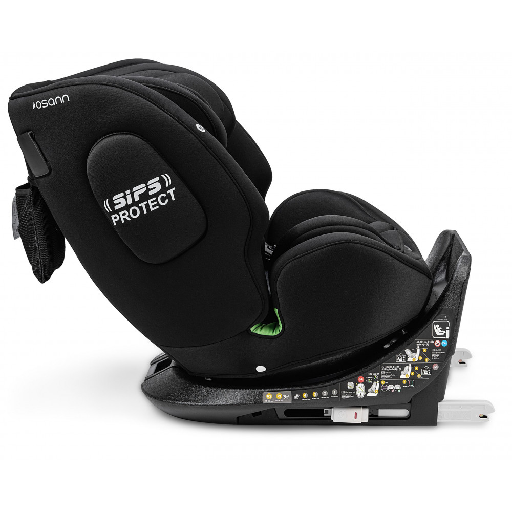 Η φωτογραφία δείχνει Κάθισμα Αυτοκινήτου Osann One 360° S i-Size 40-150cm (0-36kg) All BlackΤΟ ΝΕΟ ONE S είναι ένα κάθισμα αυτοκινήτου 4 σε 1 κατάλληλο από τη γέννηση έως&nbsp; τη στιγμή που το παιδί θα φτάσει τα 36 κιλά (περίπου 11-12 ετών).