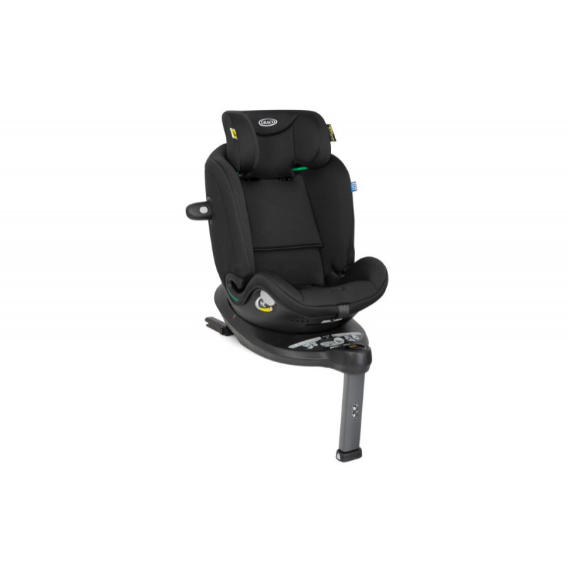 Η φωτογραφία δείχνει Graco Turn2Me Grow i-Size Κάθισμα Αυτοκινήτου 40-125cm MidnightΑσφάλεια από την γέννηση έως περίπου 7 ετώνΕπειδή ξεκινούν από τόσο μικροσκοπικά και μεγαλώνουν τόσο γρήγορα, το Turn2Me™ Grow i-Size R129 είναι το περιστρεφόμενο κάθισμα αυτοκινήτου 3 σε 1 που καλύπτει κάθε ανάγκη σ