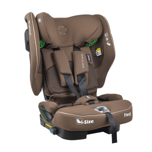 BEBE STARS ΚΑΘΙΣΜΑ ΑΥΤΟΚΙΝΗΤΟΥ FLEXY ISOFIX I-SIZE 76-150cm COFFEE 934-182
