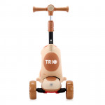 Παιδικό πατίνι Scooter Trio της εταιρείας Lorelli σε ποικιλία χρωμάτων με αφαιρούμενο καθισματάκι και τροχούς με φωτάκια.