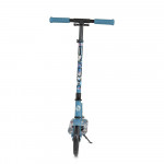 Η φωτογραφία δείχνει Byox Scooter Monster Blue Πτυσσόμενο σκούτερ αλουμινίου με τροχούς PU 200x30 mm.