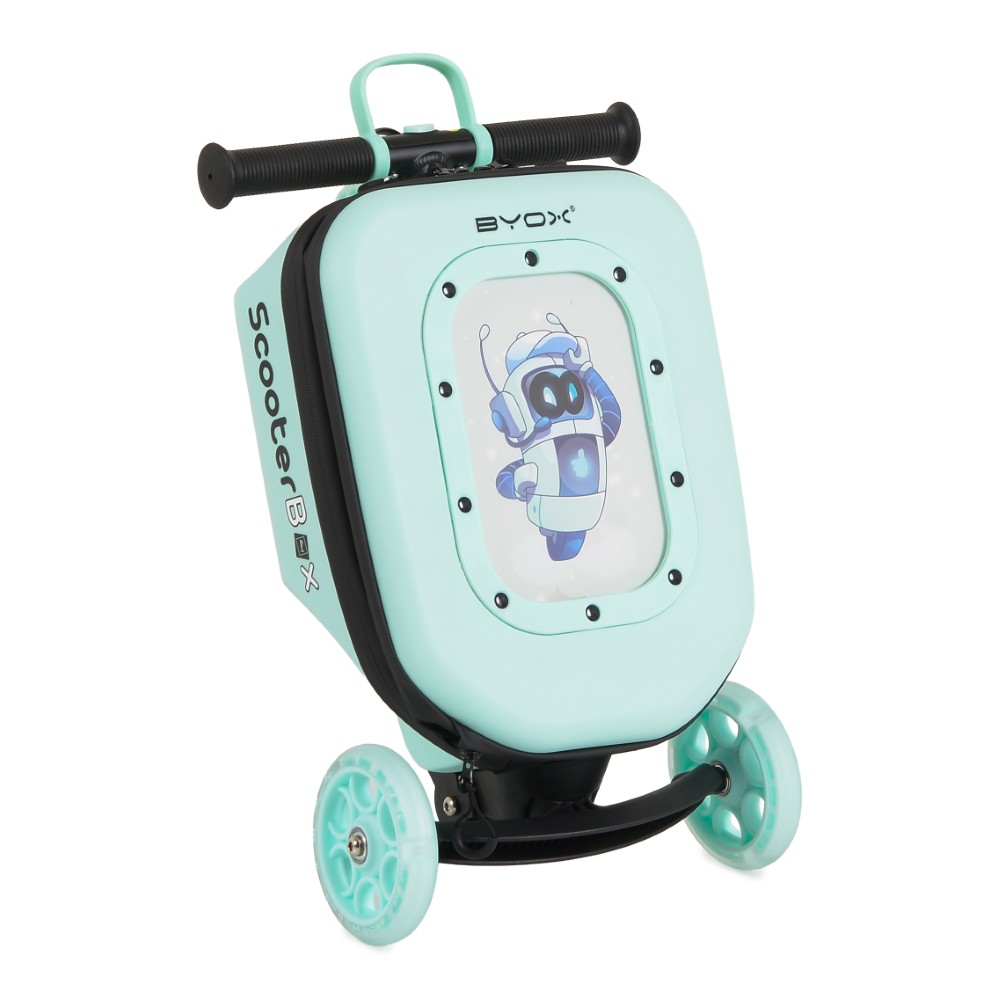 BYOX ΠΑΤΙΝΙ 2 ΣΕ 1 SCOOTERBOX ΜΕ ΒΑΛΙΤΣΑΚΙ ΑΕΡΟΠΛΑΝΟΥ ΜΕΝΤΑ 3801005300600