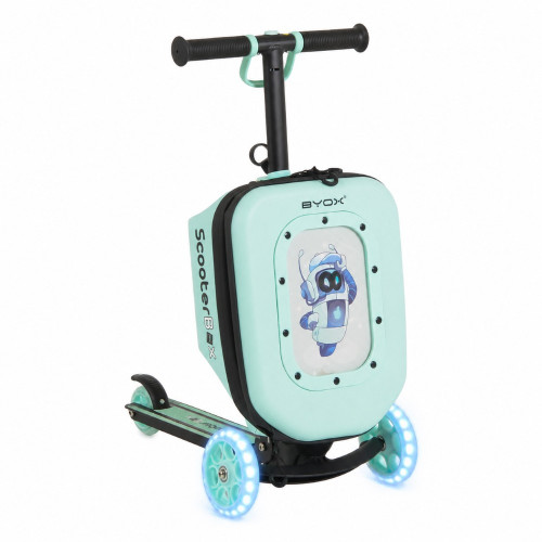 BYOX ΠΑΤΙΝΙ 2 ΣΕ 1 SCOOTERBOX ΜΕ ΒΑΛΙΤΣΑΚΙ ΑΕΡΟΠΛΑΝΟΥ ΜΕΝΤΑ 3801005300600
