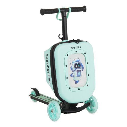 BYOX ΠΑΤΙΝΙ 2 ΣΕ 1 SCOOTERBOX ΜΕ ΒΑΛΙΤΣΑΚΙ ΑΕΡΟΠΛΑΝΟΥ ΜΕΝΤΑ 3801005300600