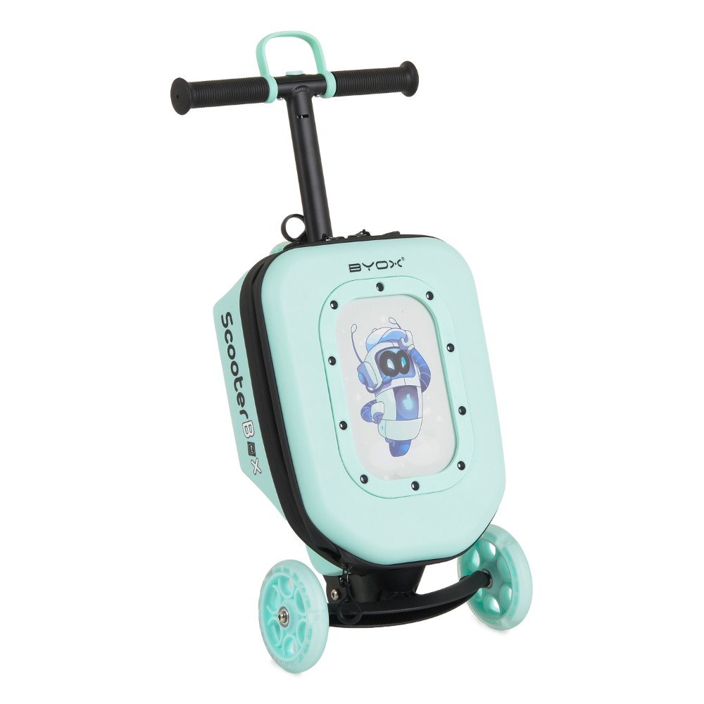 BYOX ΠΑΤΙΝΙ 2 ΣΕ 1 SCOOTERBOX ΜΕ ΒΑΛΙΤΣΑΚΙ ΑΕΡΟΠΛΑΝΟΥ ΜΕΝΤΑ 3801005300600