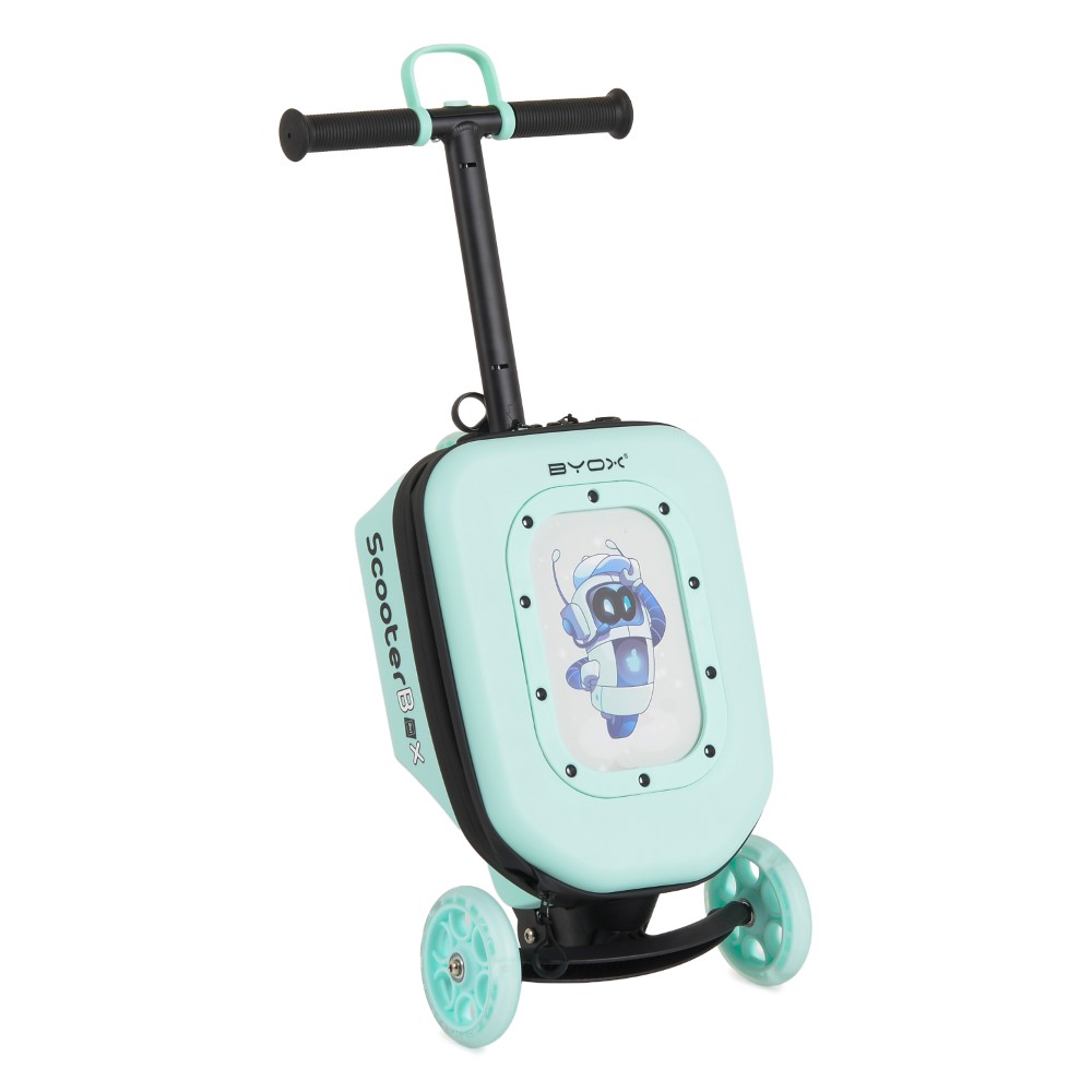 BYOX ΠΑΤΙΝΙ 2 ΣΕ 1 SCOOTERBOX ΜΕ ΒΑΛΙΤΣΑΚΙ ΑΕΡΟΠΛΑΝΟΥ ΜΕΝΤΑ 3801005300600