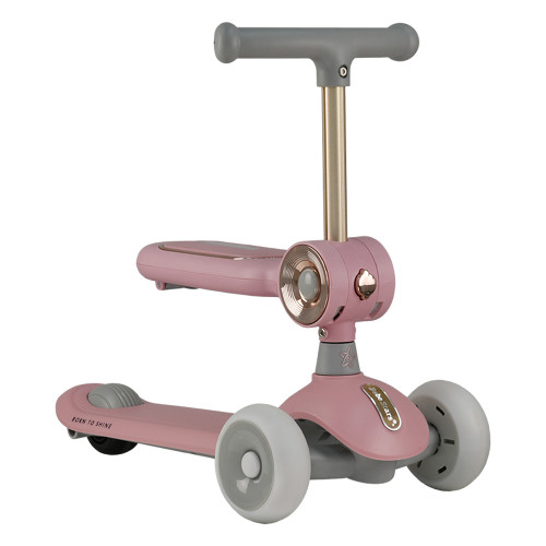 BEBE STARS ΠΑΤΙΝΙ XRIDE 2IN1 PINK ΜΕ ΛΑΒΗ 672-185