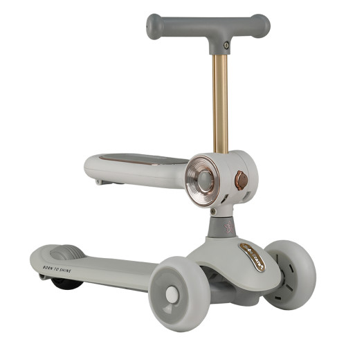 BEBE STARS ΠΑΤΙΝΙ XRIDE 2IN1 GREY ΜΕ ΛΑΒΗ 672-186