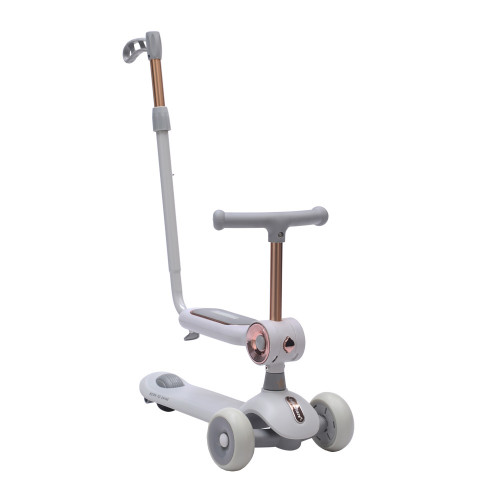 BEBE STARS ΠΑΤΙΝΙ XRIDE 2IN1 GREY ΜΕ ΛΑΒΗ 672-186