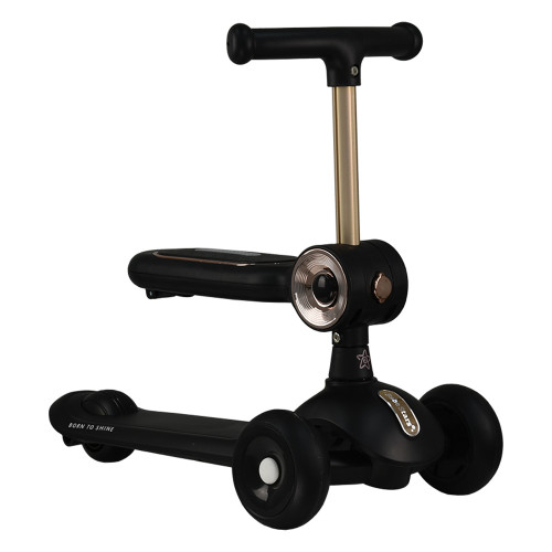 BEBE STARS ΠΑΤΙΝΙ XRIDE 2IN1 BLACK ΜΕ ΛΑΒΗ 672-188