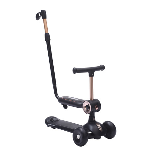 BEBE STARS ΠΑΤΙΝΙ XRIDE 2IN1 BLACK ΜΕ ΛΑΒΗ 672-188