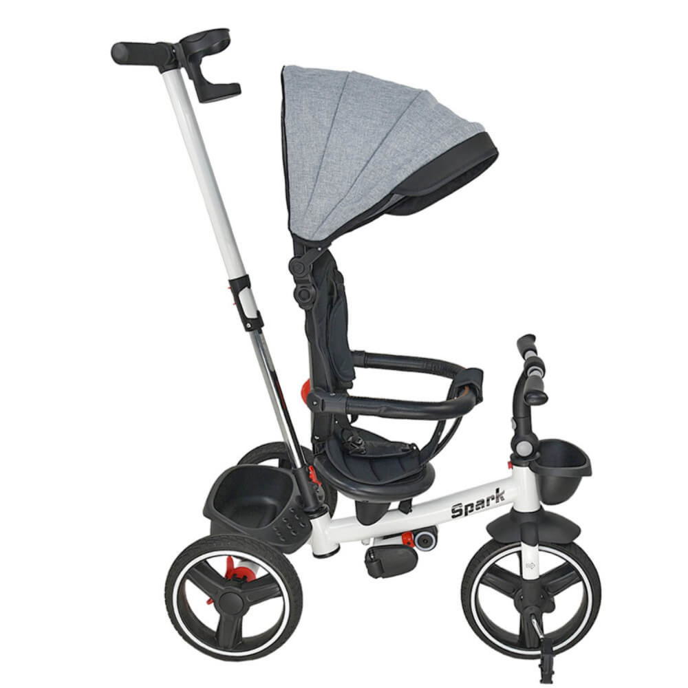 Η φωτογραφία δείχνει BEBE STARS ΠΤΥΣΣΟΜΕΝΟ ΤΡΙΚΥΚΛΟ ΠΟΔΗΛΑΤΑΚΙ 360 SPARK GREY.