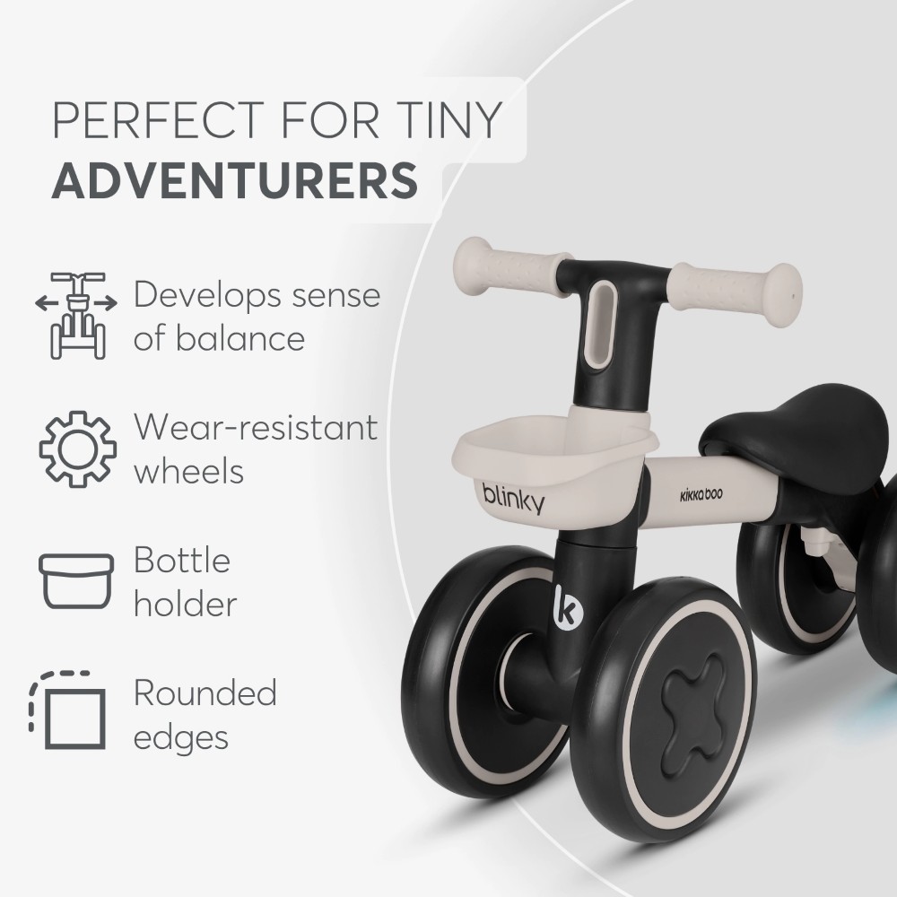 Το BLINKY Ride-On είναι σχεδιασμένο για μικρούς εξερευνητές ηλικίας 1 έως 3 ετών, μετατρέποντας κάθε βόλτα σε μια διασκεδαστική εμπειρία που συμβάλλει στην ανάπτυξη της αυτοπεποίθησης, της ισορροπίας και του συντονισμού.