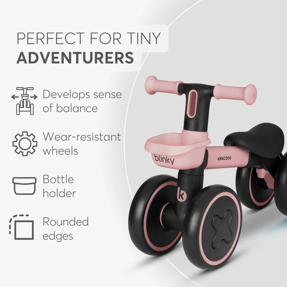 Η φωτογραφία δείχνει Το BLINKY Ride-On είναι σχεδιασμένο για μικρούς εξερευνητές ηλικίας 1 έως 3 ετών, μετατρέποντας κάθε βόλτα σε μια διασκεδαστική εμπειρία που συμβάλλει στην ανάπτυξη της αυτοπεποίθησης, της ισορροπίας και του συντονισμού.