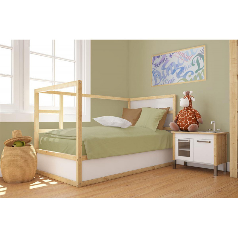 Πάπλωμα bebe Solid 504 120X160 Olive 100% Cotton