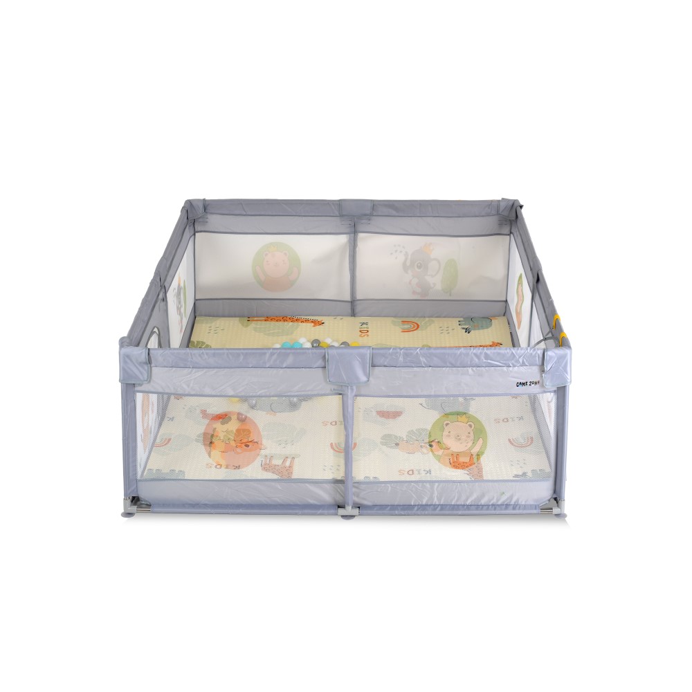 Το σετ παρκοκρέβατου GameZone της Moni έχει σχεδιαστεί για παιδιά ηλικίας 6 έως 36 μηνών, παρέχοντας ένα ασφαλές, άνετο και διασκεδαστικό περιβάλλον παιχνιδιού.
